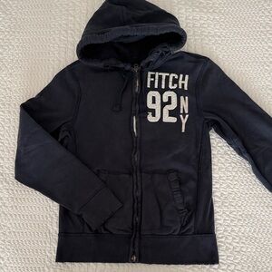 Abercrombie & Fitch Vintage Navy Zip-up Hoodie